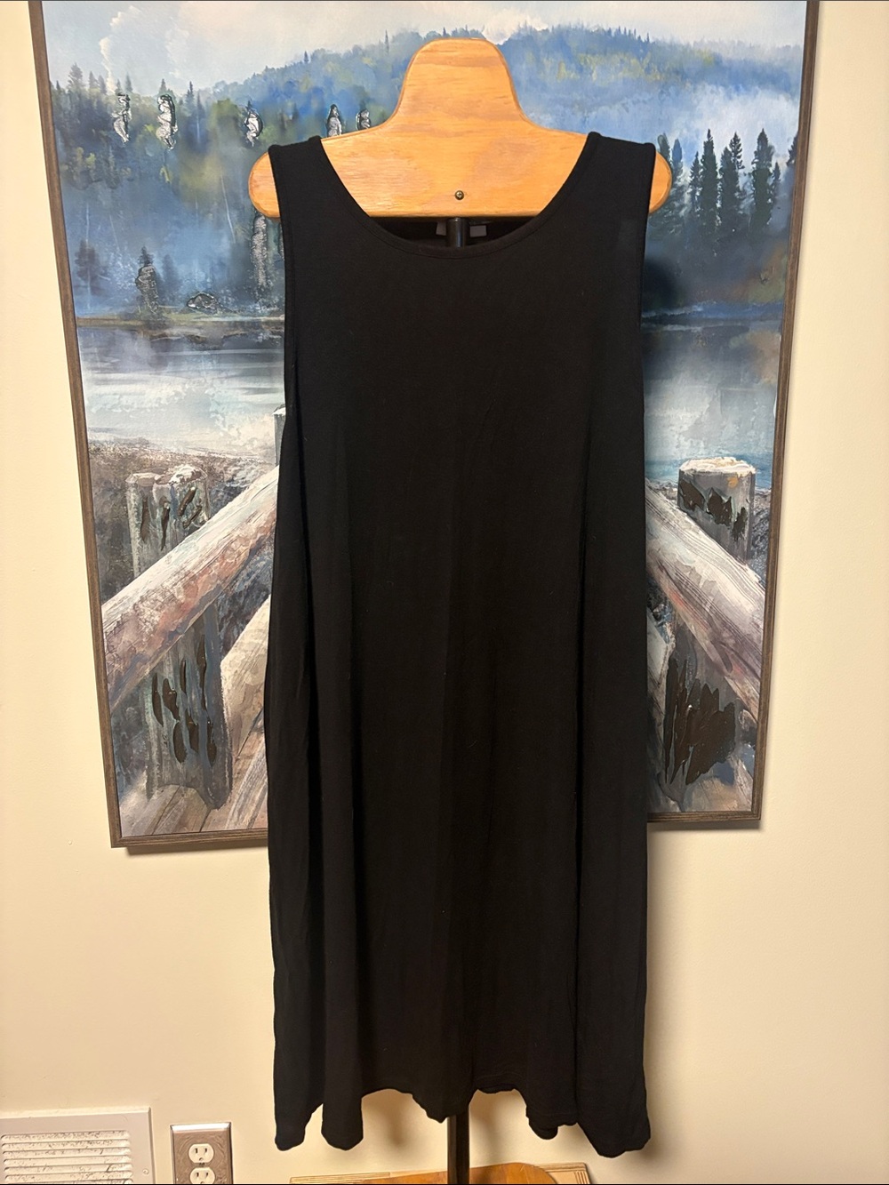 Gap Classic Black Sleeveless A-Line Dress